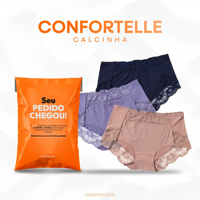 Calcinha Confortelle - COMPRE 1 LEVE 3 + Frete Grátis arizo 