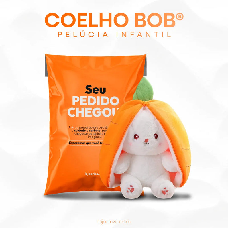 Coelho Bob - Pelúcia Infantil + Brinde Surpresa arizo 