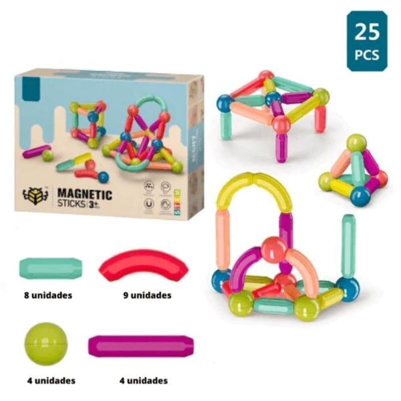 MagneticKids™ + Brinde Surpresa Exclusivo arizo 25 peças 