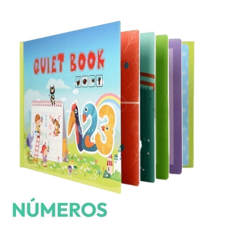 QuietBook - Livro Interativo Montessori + Brinde Supresa Exclusivo arizo Números 