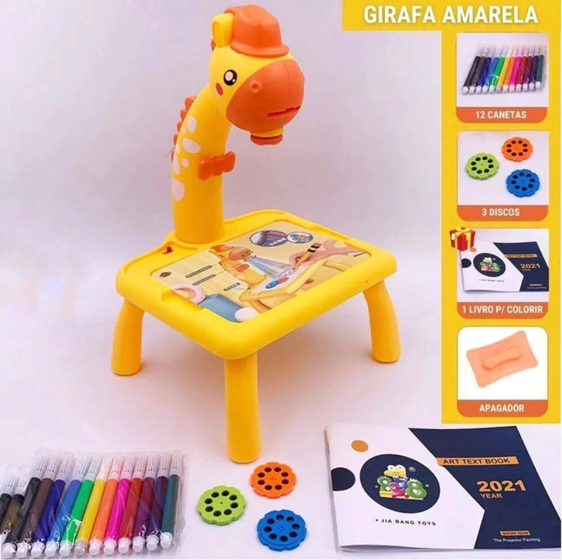 Imagine Kids™ - Mesa de Desenhos Interativos Infantil + Brinde Exclusivo arizo Girafa Amarela 